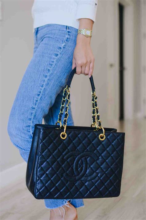 chanel gst shopping tote|Chanel gst price 2022.